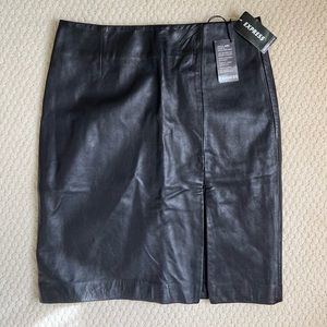 Express - Genuine Lambskin Pencil Skirt (NWT)